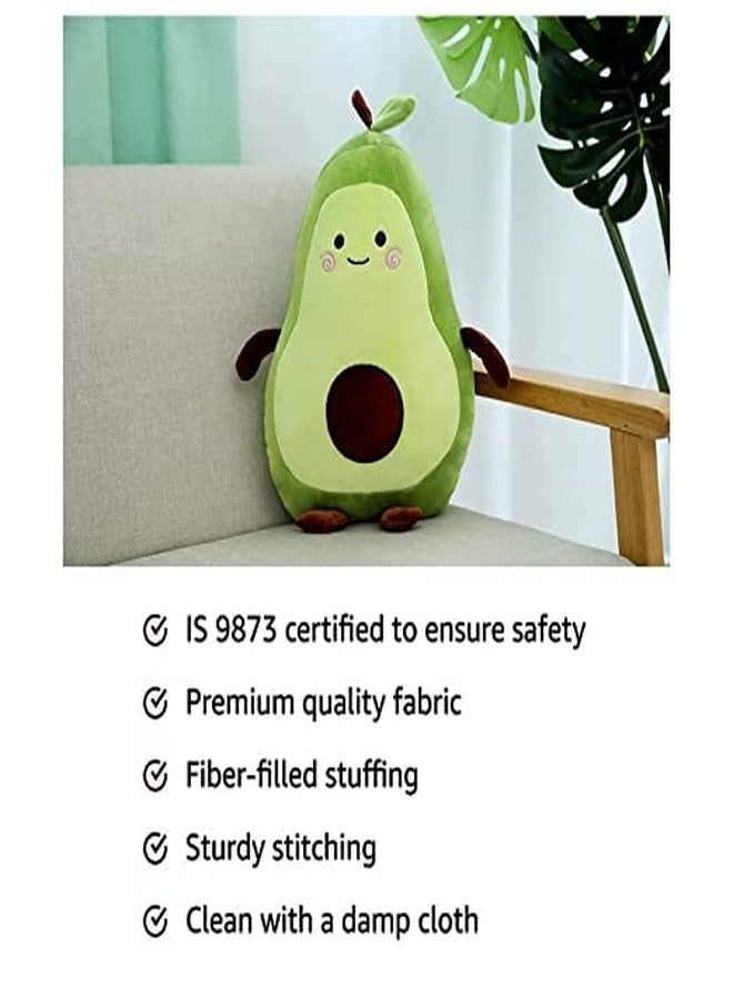 Fun4you Avocado Soft Pillow Toy | Cute Plush Cushion Toy for Kids & Adults | Cuddly Fruit Shaped Soft Toy | Washable Hugging Pillow for Bedroom Sofa Decor & Birthday Gift - Image 5